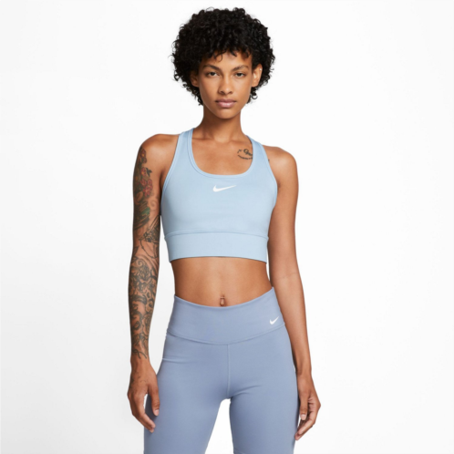 Nike Womens Dri-FIT Swoosh Longline Medium Support Sports Bra