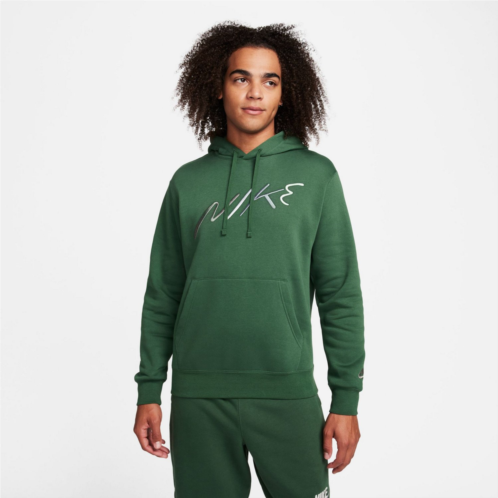 Nike Mens Club Fleece+ Brushed-Back Graphic Pullover Hoodie