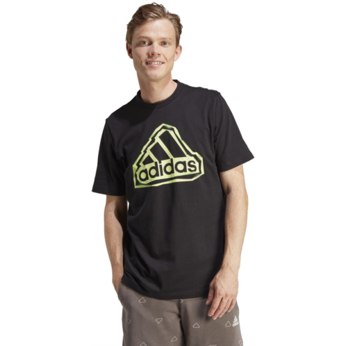 adidas Mens Folded Badge of Sport Logo T-shirt Black