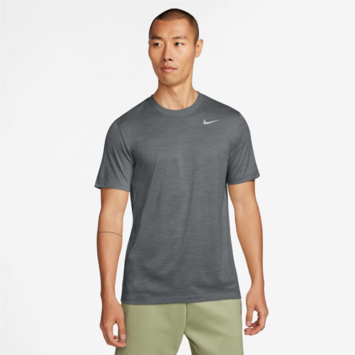 Nike Mens Dri-FIT RLGD New Veneer Short Sleeve Shirt Iron Grey / Black