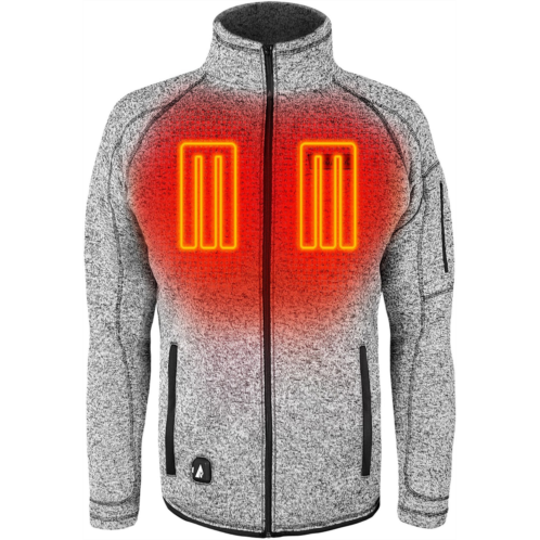 ActionHeat Mens Slim Fit 5V Battery Heated Sweater Jacket
