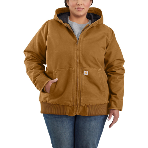 Carhartt Womens WJ130 Washed Duck Active Plus Size Jacket