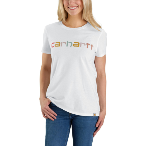 Carhartt Womens Lightweight Multicolor Logo Plus Size T-shirt