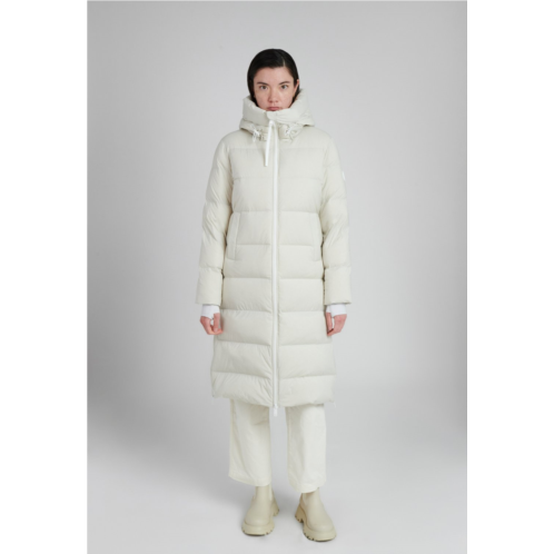 The Recycled Planet Womens Nora Hooded Storm Coat Ice