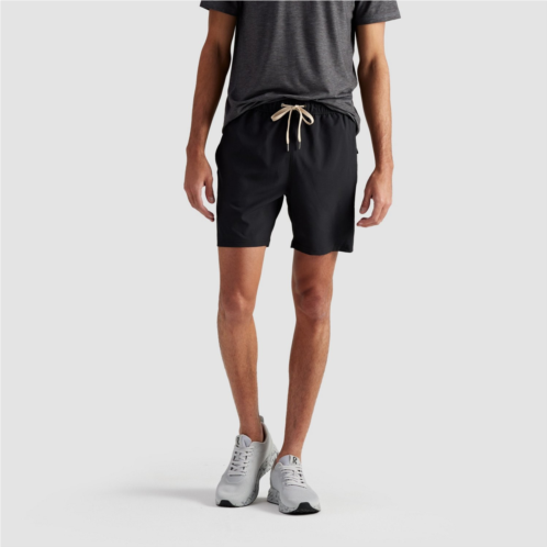 R.O.W. Mens Theo Athletic Shorts 6 in Black
