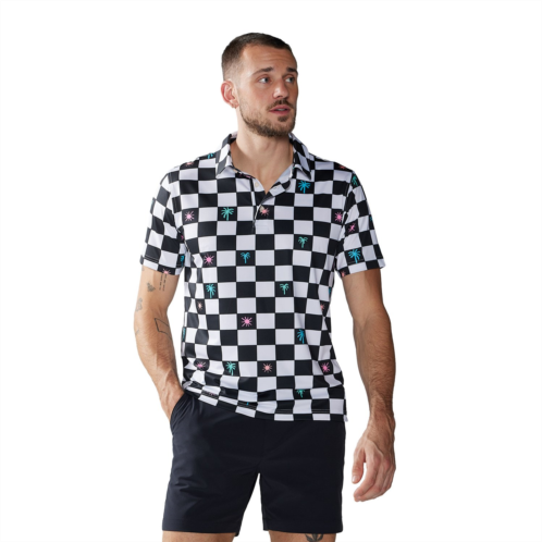 Chubbies Mens The Check Me Out Performance 2.0 Polo Shirt