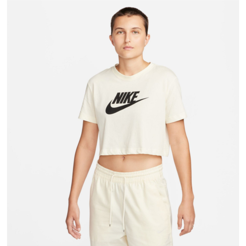 Nike Womens Sportswear Essential Cropped T-shirt Coconut Milk