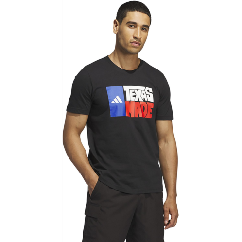 adidas Mens Made in Texas Short Sleeve T-shirt Black