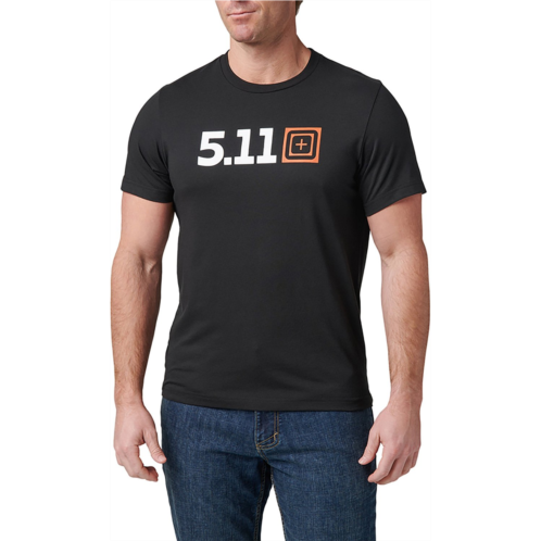 5.11 Tactical Mens Logo Scope Short Sleeve Shirt Black