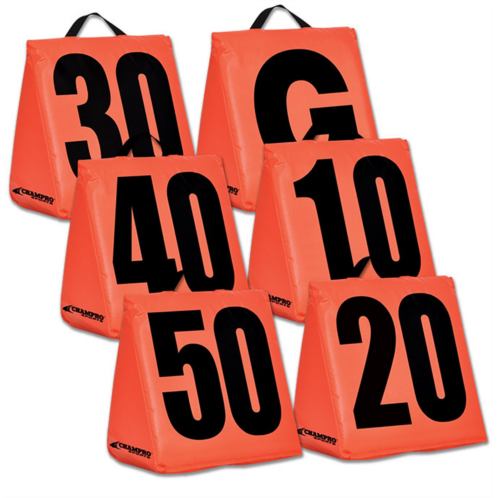 Champro Solid Weighted Football Yard Markers - 11 Piece