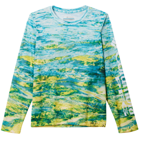 Columbia Sportswear Boys PFG Super Terminal Tackle Long Sleeve T-shirt Ocean Blue Deep