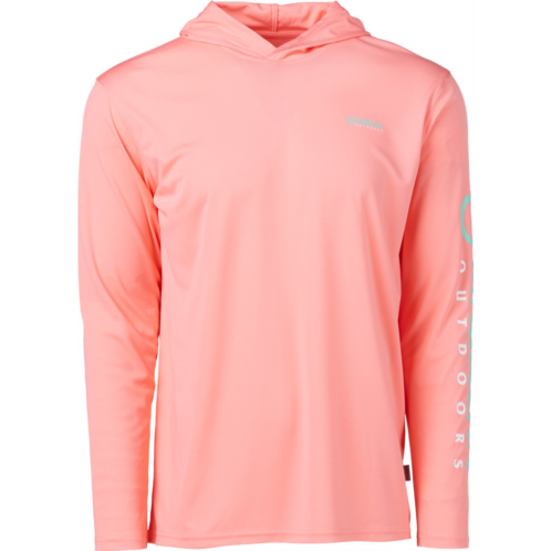 Magellan Outdoors Mens Casting Crew Long Sleeve Hoodie Blarney/Summer Green