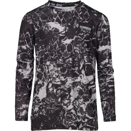 Magellan Outdoors Boys MO Whitecap 3.0 Long Sleeve T-shirt Mossy Oak Whitecap 3.0 Caviar