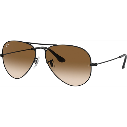 Ray-Ban Aviator Large UV Metal Sunglasses Gold/Brown