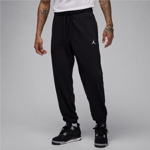 Jordan Mens Dri-FIT Fleece Pants Black / White