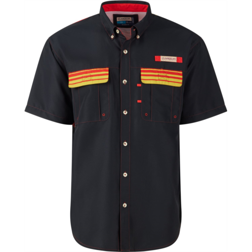 Magellan Outdoors Mens Laguna Madre Serape Fishing Shirt Black Serape