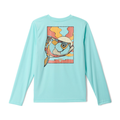 Columbia Sportswear Boys Terminal Tackle Fish Shine Long Sleeve T-shirt Gulf Stream