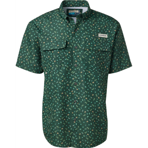 Magellan Outdoors Mens Laguna Madre St. Pattys Day Party Short Sleeve Fishing Shirt