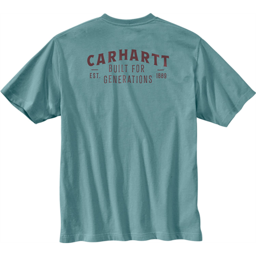 Carhartt Mens RF LW Pocket Built Graphic Short Sleeve T-shirt