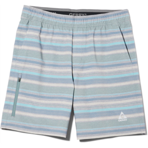 Gerry Mens All-Over Heather Swim Shorts 12 in Khaki