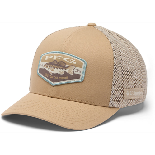Columbia Sportswear Mens PFG Patch Mesh Trout Ball Cap Beach Fossil