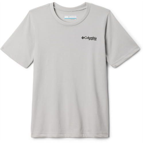 Columbia Sportswear Boys Fish Flag Fade Short Sleeve T-shirt Grey