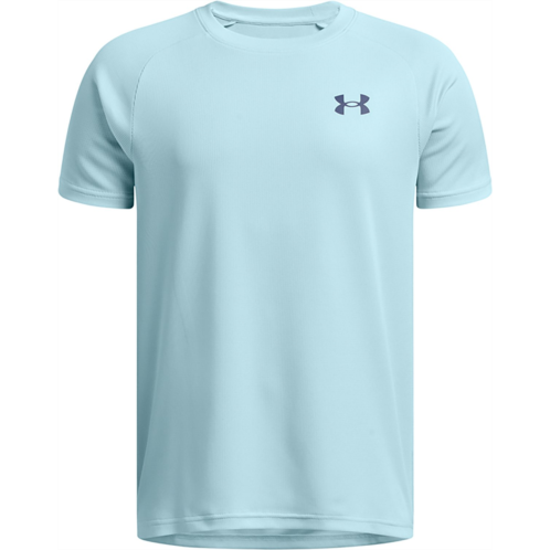 Under Armour Boys UA Tech Textured Short Sleeve T-shirt Castlerock / / Morph Green