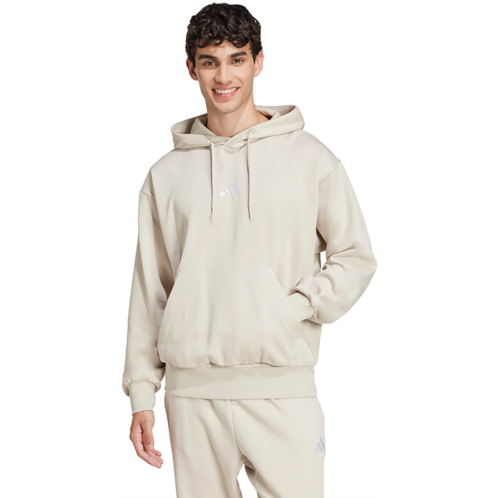 adidas Mens Feel Cozy Hoodie Wonder Alumina / White