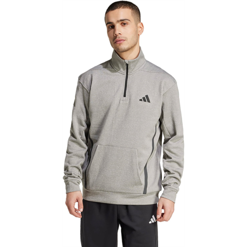 adidas Mens Game&Go Team Issue 1/4-Zip Sweatshirt Medium Grey Heather
