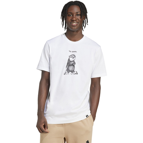 adidas Mens Yay Sports Character Graphic T-shirt Warm Sandstone