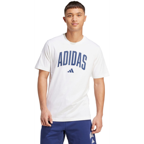 adidas Mens Collegiate Lineage Graphic T-shirt White