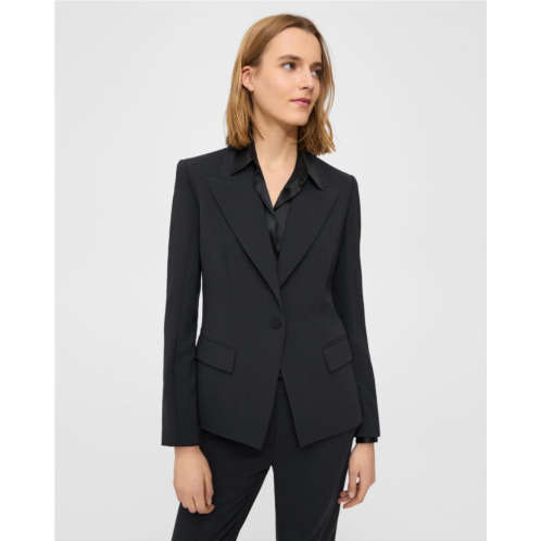 Theory Angled Blazer in Admiral Crepe