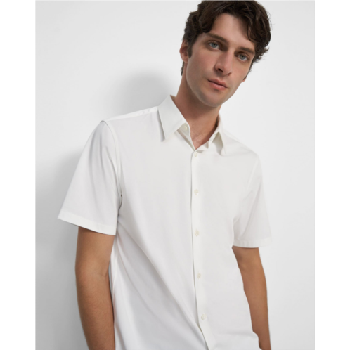 Theory Irving Short-Sleeve Shirt in Structure Knit