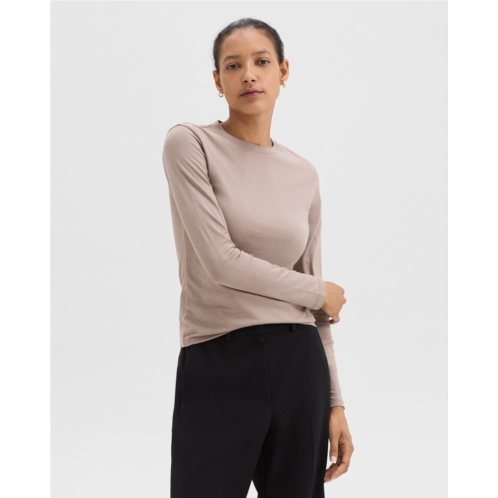 Theory Tiny Long-Sleeve Tee in Organic Cotton