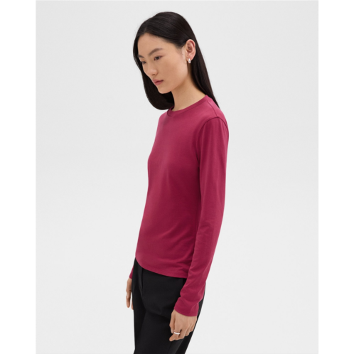 Theory Tiny Long-Sleeve Tee in Organic Cotton