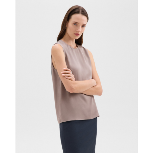 Theory Shell Top in Silk Georgette