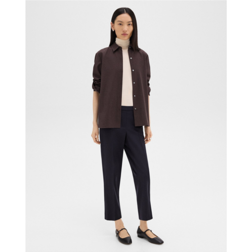 Theory Treeca Pull-On Pant in Sleek Flannel