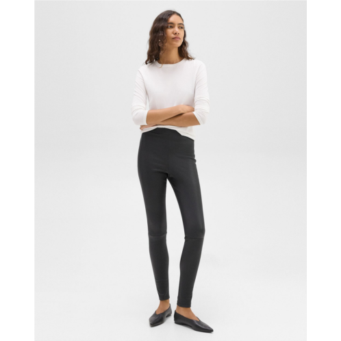 Theory High-Waist Legging in Leather