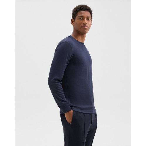 Theory Essential Long-Sleeve Tee in Anemone Modal Jersey