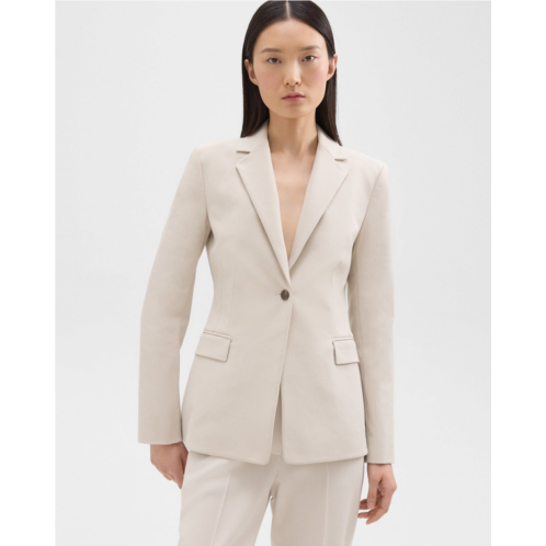 Theory Sculpted Blazer in Stretch Cotton-Blend