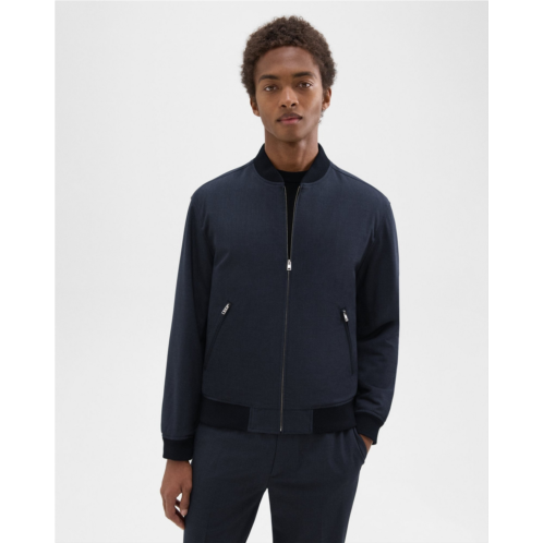 Theory Tailored Bomber Jacket in Stretch Wool
