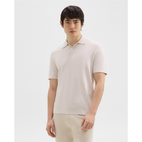 Theory Goris Polo Shirt in Pique Light Bilen