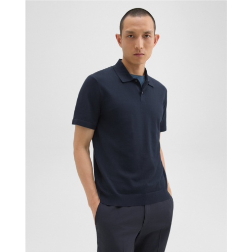 Theory Goris Polo Shirt in Light Bilen