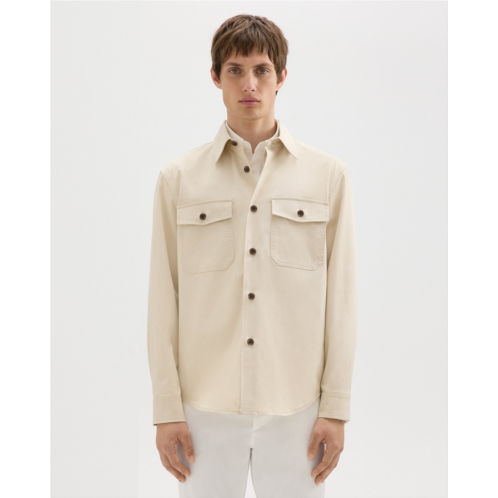Theory Garvin Shirt Jacket in Organic Cotton