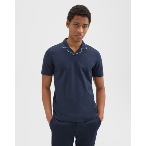 Theory Johnny Collar Polo in Relay Jersey