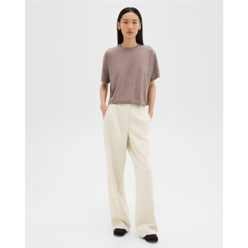 Theory Relaxed Straight Pant in Admiral Crepe