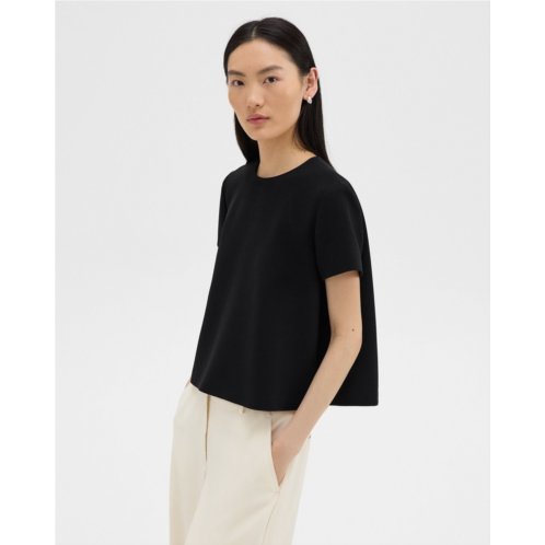 Theory A-Line Top in Admiral Crepe