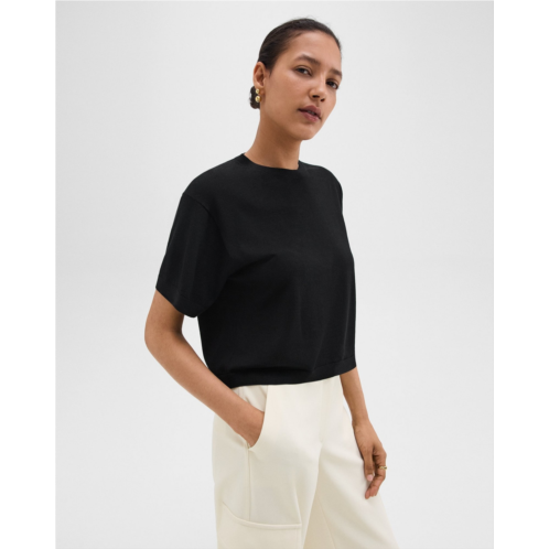 Theory Boxy Tee in Regal Wool