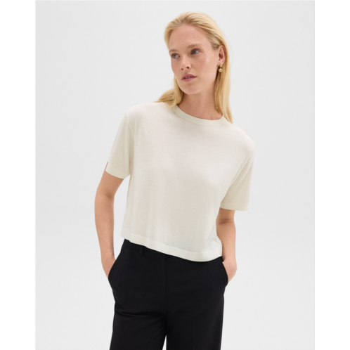 Theory Boxy Tee in Regal Wool