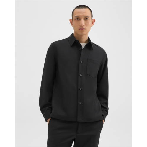 Theory Overshirt in Wool-Blend Twill